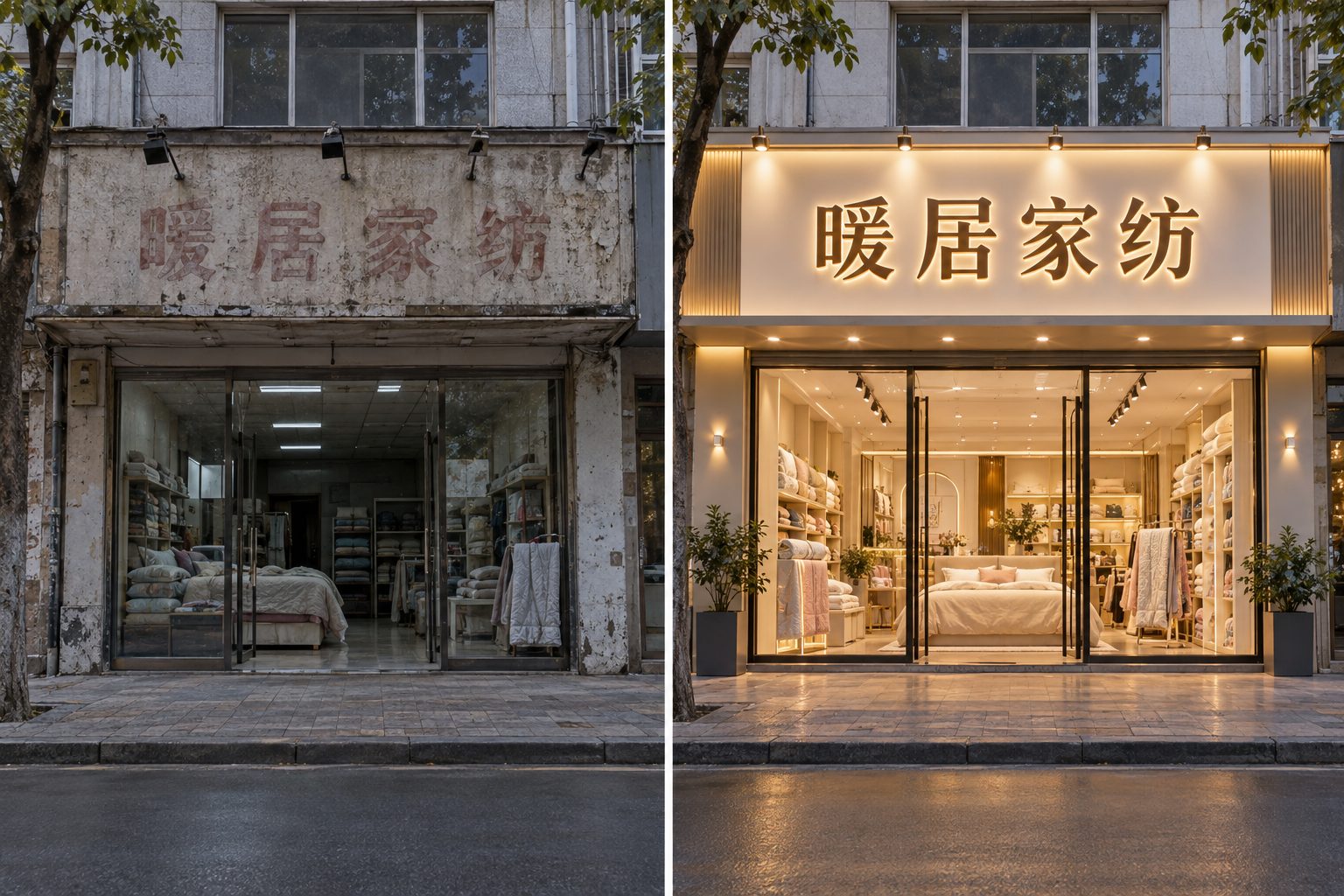 门头招牌翻新还是全部重做?